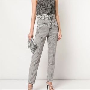 Isabel Marant Rei Acid Wash High Waist Jeans 34